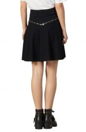 sandro Oria Stud Detail Knit Miniskirt   Nordstrom at Nordstrom